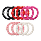 JEAN BON BON - MIXED SILK SCRUNCHIE SET - 5 PACK