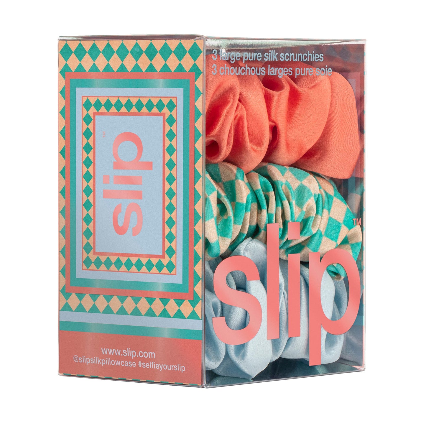 LARGE SCRUNCHIES - SET OF 3 - SEA MIST