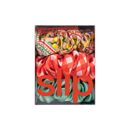 LARGE SCRUNCHIES - SET OF 3 - POSITANO