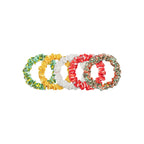 MIDI SCRUNCHIES - SET OF 5 - AMALFI