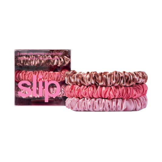 PURE SILK SKINNY SCRUNCHIES - BLONDIE