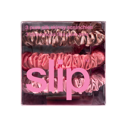 PURE SILK SKINNY SCRUNCHIES - BLONDIE
