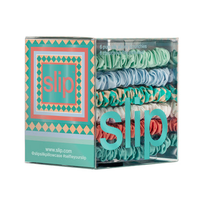 SKINNY SCRUNCHIES - SET OF 6 - SEABREEZE