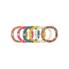 SKINNY SCRUNCHIES - SET OF 6 - LA DOLCE VITA