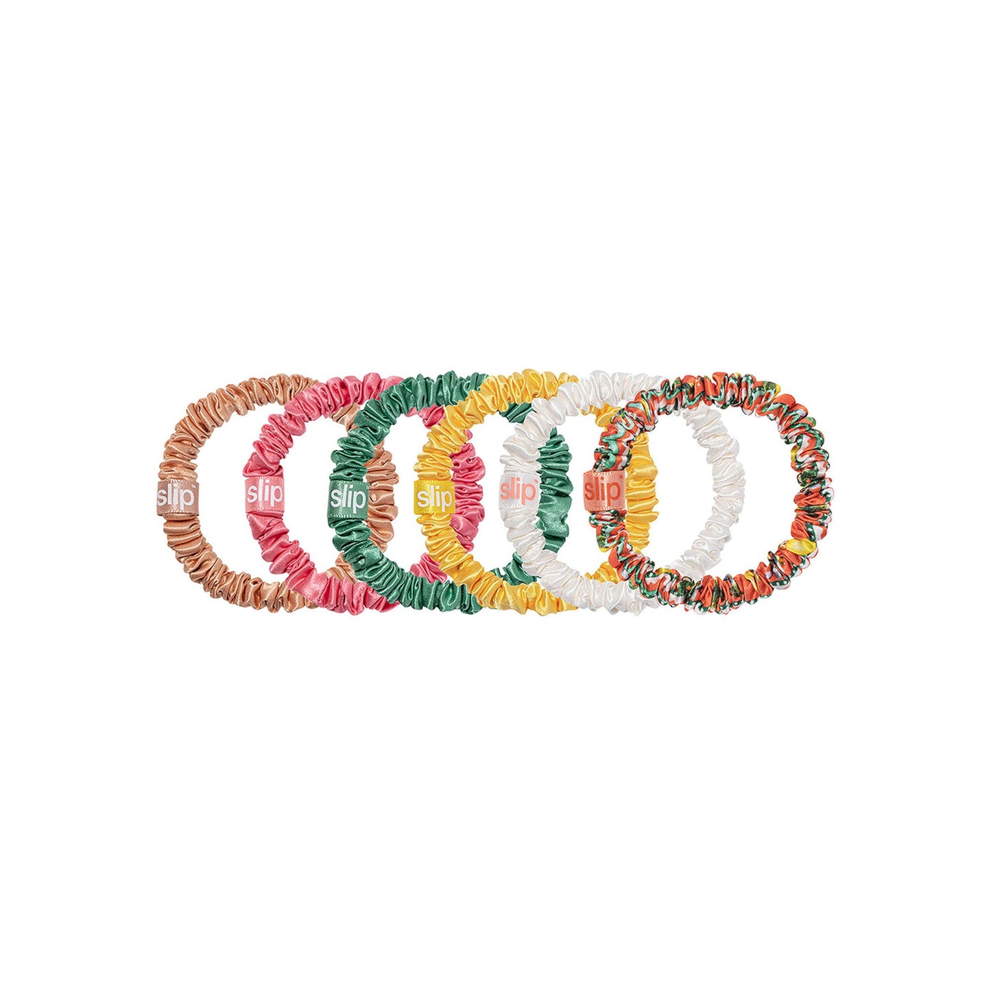 SKINNY SCRUNCHIES - SET OF 6 - LA DOLCE VITA