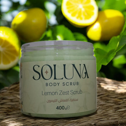 Soluna Lemon-  Sugar body scrub