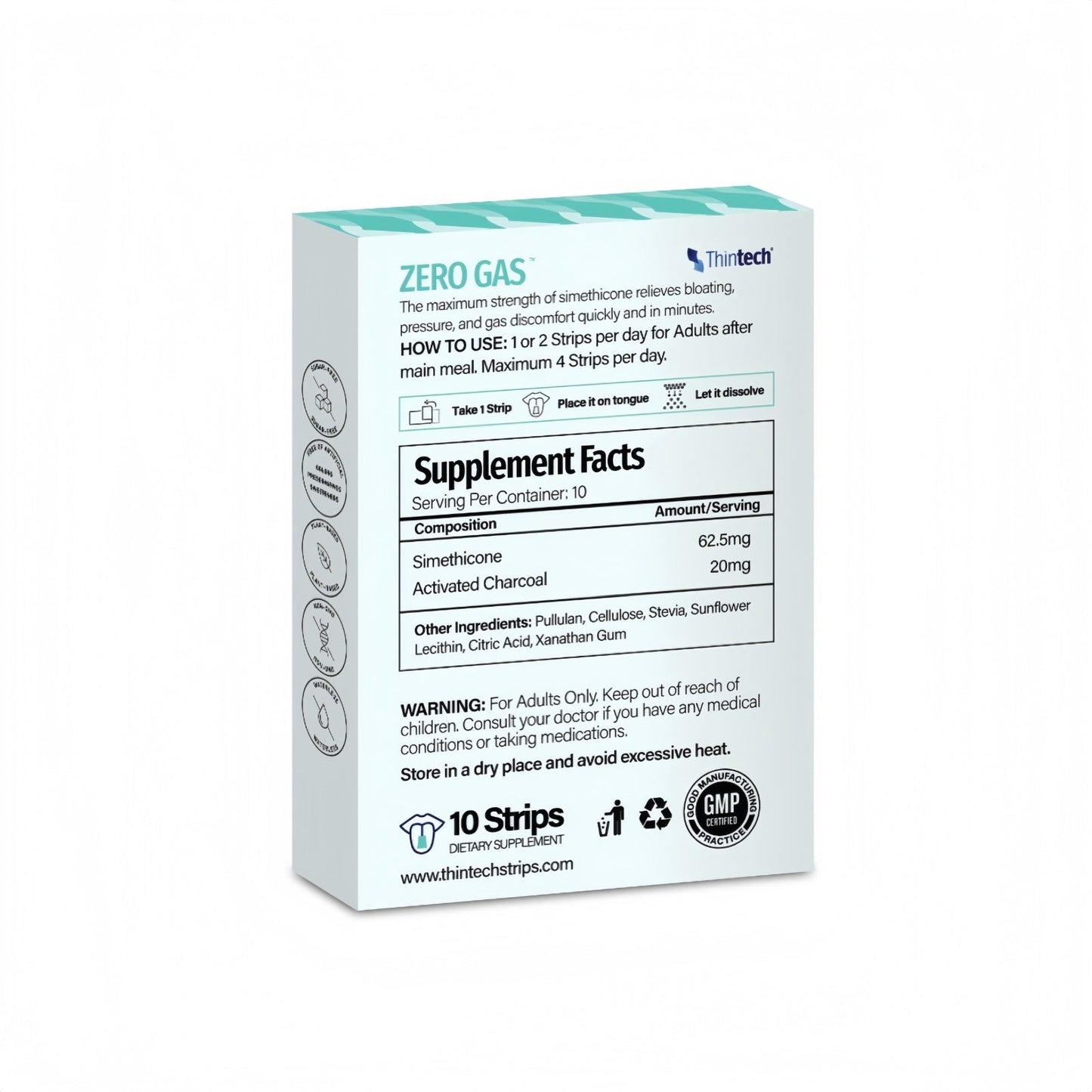 Thintech Zero Gas 20 strips