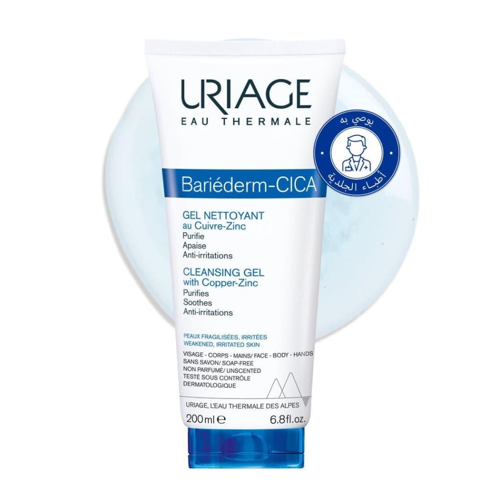 Uriage Bariederm Cleansing Cica Gel for Face & Body 200ml