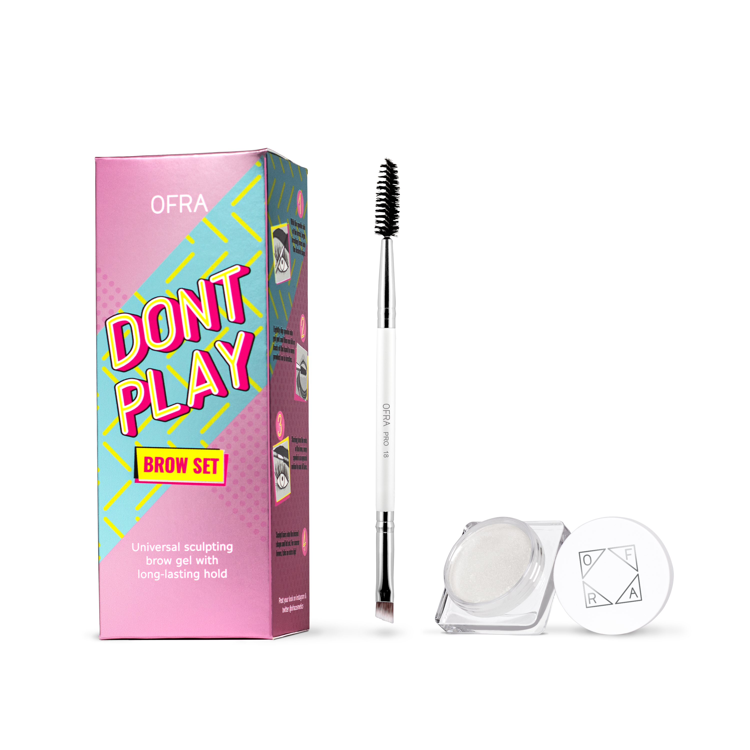 Ofra Don’t Play Eyebrow Gel Set – جل الحواجب لتثبيت وتحديد فائق