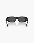 VERSACE Black Irregular Sunglasses For Men L