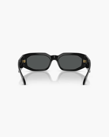 VERSACE Black Irregular Sunglasses For Men L