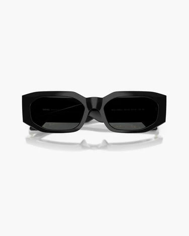 VERSACE Black Irregular Sunglasses For Men L