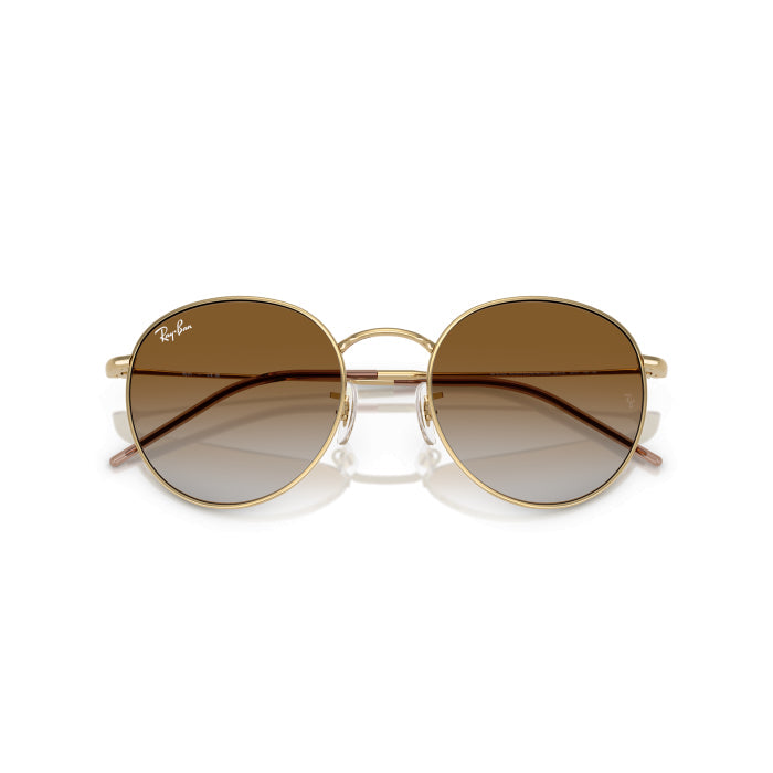 Ray-Ban RB0103S Gold & Brown Sunglasses- Size 53