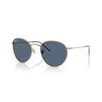 Ray-Ban Round Rose Gold & dark Grey Sunglasses Size 53