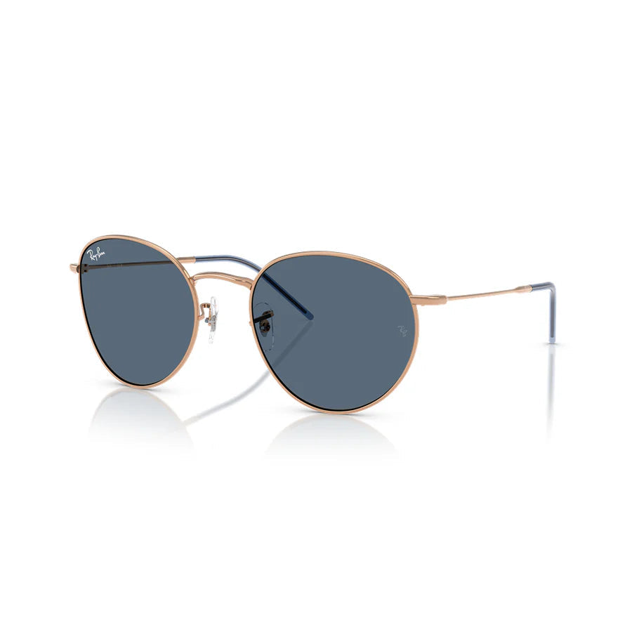 Ray-Ban Round Rose Gold & dark Grey Sunglasses Size 53