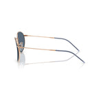 Ray-Ban Round Rose Gold & dark Grey Sunglasses Size 53