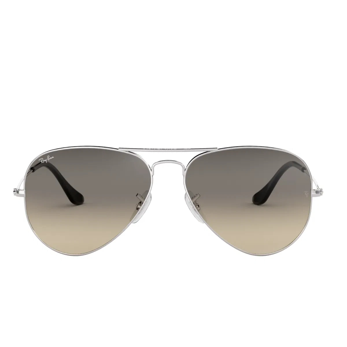 Ray-Ban Aviator Silver & gradient Grey Sunglasses- Size 58