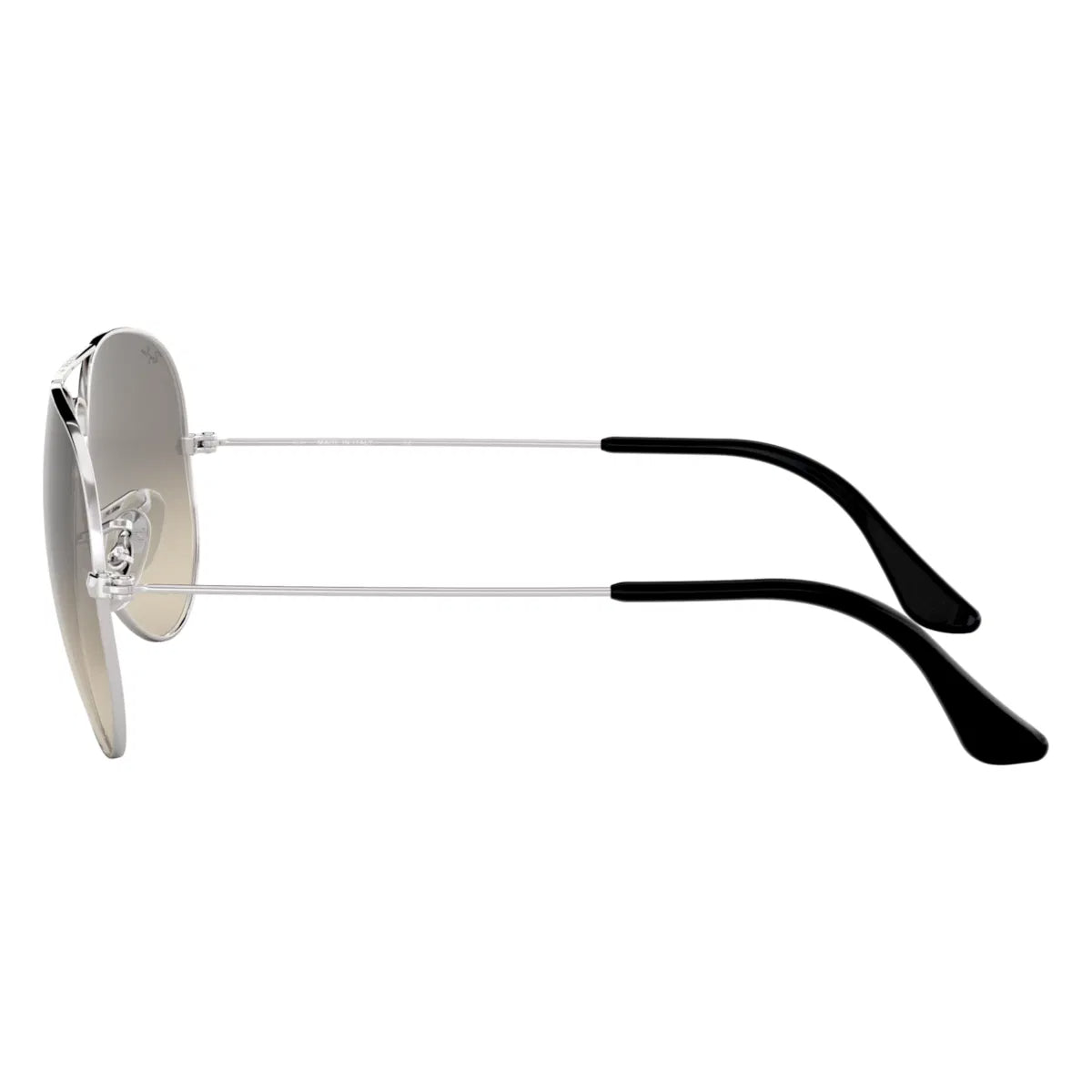 Ray-Ban Aviator Silver & gradient Grey Sunglasses- Size 58