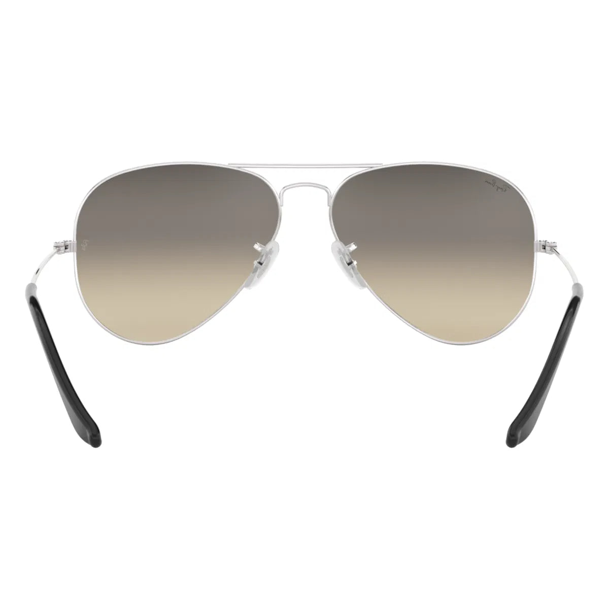 Ray-Ban Aviator Silver & gradient Grey Sunglasses- Size 58