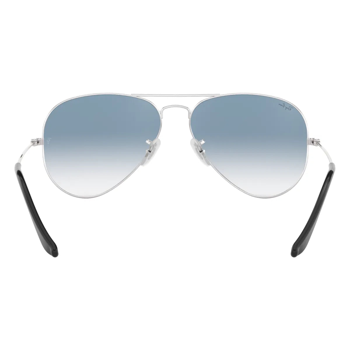 Ray-Ban Aviator  Silver & Light Blue Sunglasses -Size 58