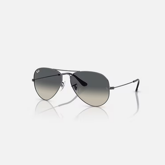Ray-Ban Aviator Gunmetal Sunglasses -Size 58