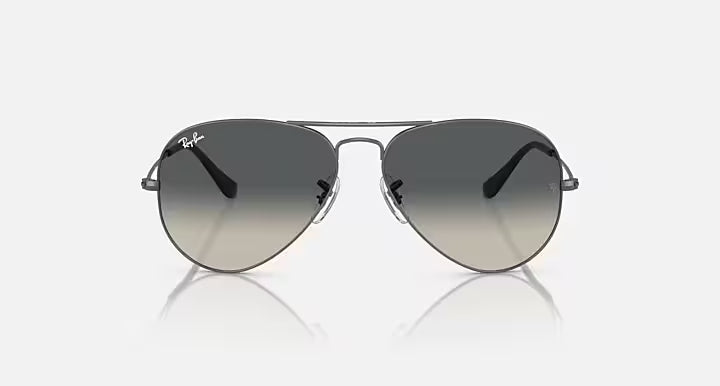 Ray-Ban Aviator Gunmetal Sunglasses -Size 58