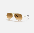 Ray-Ban Aviator Gold & Brown Sunglasses- Size 58