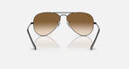 Ray-Ban Aviator Black & Brown Pilot Sunglasses -Size 62