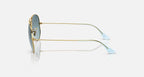 Ray-Ban Aviator Gold & Blue Sunglasses Size 62
