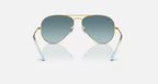 Ray-Ban Aviator Gold & Blue Sunglasses Size 62
