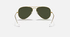 Ray-Ban Aviator Gold &Green Sunglasses - Size 58