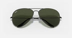 Ray-Ban Aviator LARGE METAL II Black & Green Sunglasses -Size 62