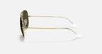 RAY-BAN Aviator Gold & Green Sunglasses-Size 62