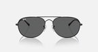 Ray-Ban Black & Dark Grey Sunglasses - Size 57