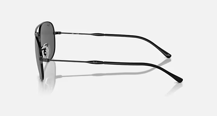 Ray-Ban Black & Dark Grey Sunglasses - Size 57