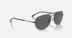 Ray-Ban Black & Dark Grey Sunglasses - Size 57