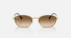 RAY-BAN RB3749 Gold & Clear Gradient Brown Sunglasses -Size 55