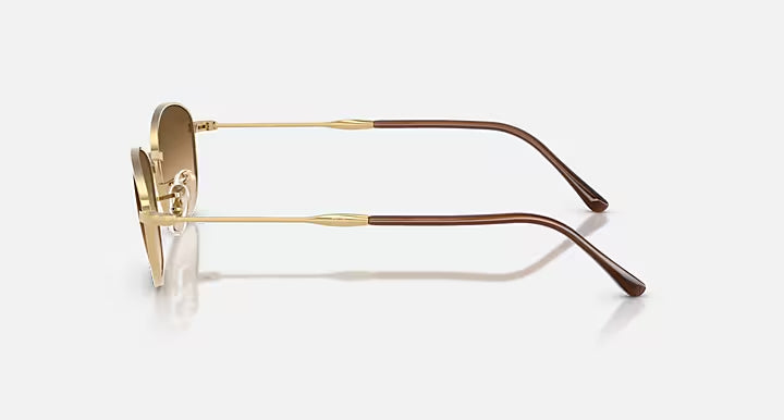 RAY-BAN RB3749 Gold & Clear Gradient Brown Sunglasses -Size 55
