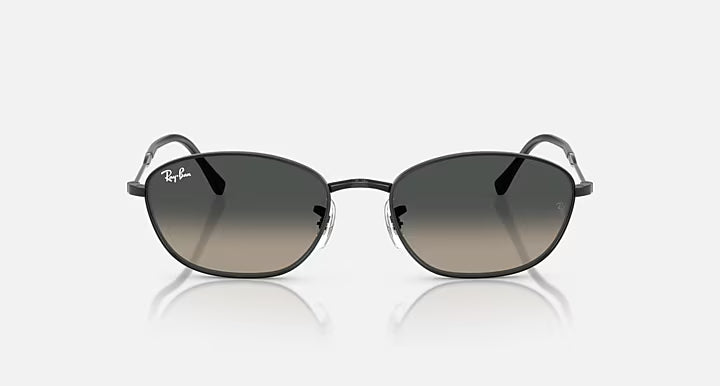 RAY-BAN RB3749 Black & Grey Gradient Irregular Sunglasses For Women L