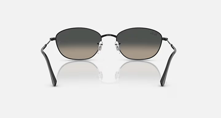 RAY-BAN RB3749 Black & Grey Gradient Irregular Sunglasses For Women L