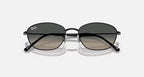 RAY-BAN RB3749 Black & Grey Gradient Irregular Sunglasses For Women L