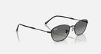 RAY-BAN RB3749 Black & Grey Gradient Irregular Sunglasses For Women L