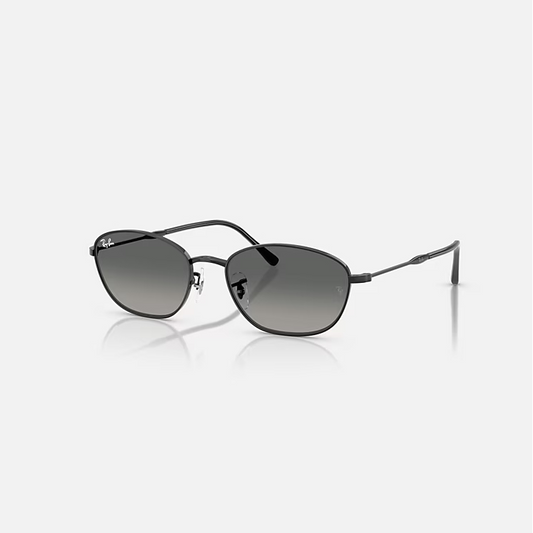RAY-BAN RB3749 Black & Grey Gradient Irregular Sunglasses For Women L