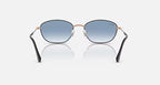 RAY-BAN RB3749 Black & Clear Gradient Blue Sunglasses- Size 55