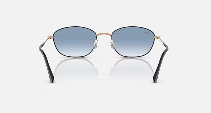RAY-BAN RB3749 Black & Clear Gradient Blue Sunglasses- Size 55