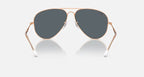 RAY-BAN OLD AVIATOR Rose Gold & Blue Pilot Sunglasses For Unisex XL