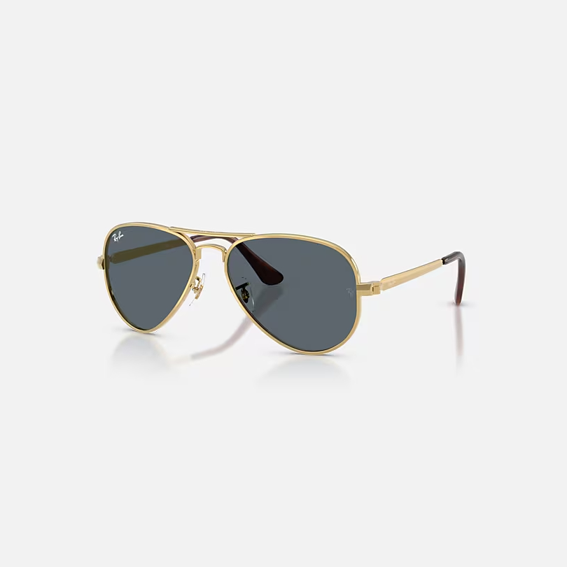 RAY-BAN AVIATOR MAX Arista Gold & Blue Pilot Sunglasses For Unisex XL