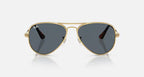 RAY-BAN AVIATOR MAX Arista Gold & Blue Pilot Sunglasses For Unisex XL