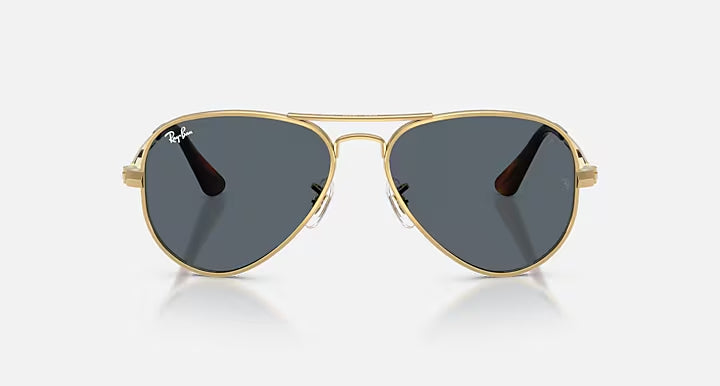 RAY-BAN AVIATOR MAX Arista Gold & Blue Pilot Sunglasses For Unisex XL