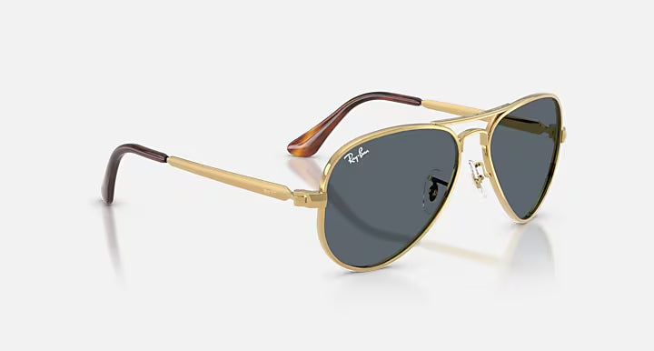 RAY-BAN AVIATOR MAX Arista Gold & Blue Pilot Sunglasses For Unisex XL